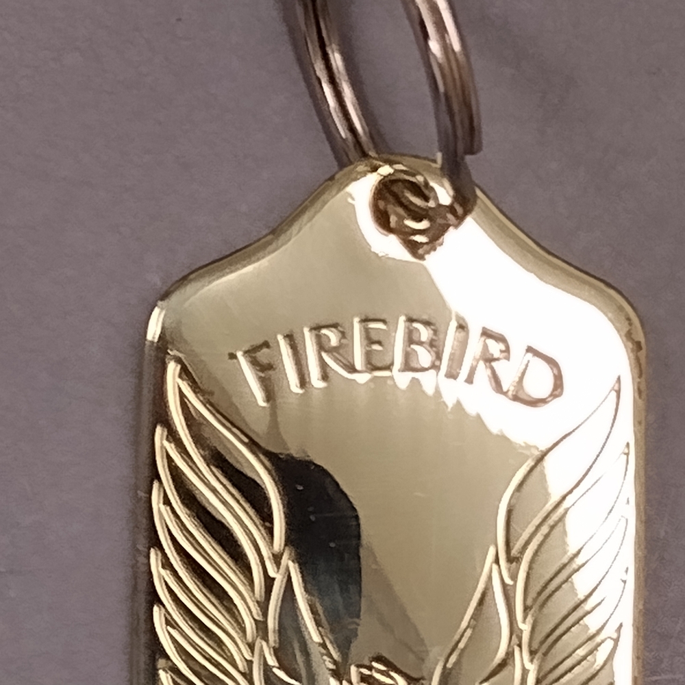 Firebird Gold Keychain